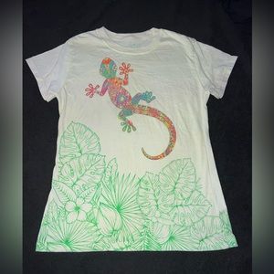 Lizard shirt from mexico, size medium